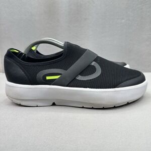 OOFOS OOmg Fibre Low Mens Size 11 Shoes Black Recovery Comfort Support Slip-On